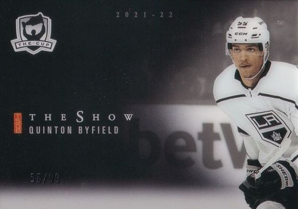 insert RC karta QUINTON BYFIELD 21-22 UD The CUP The Show Black /99